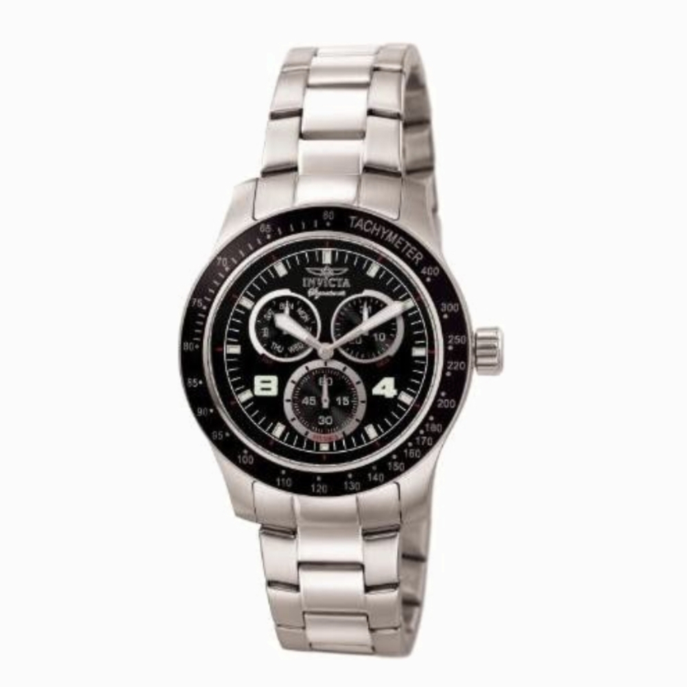 INVICTA Signature Chronograph Black Dial Stainless Steel Men's Watch 7305 $595.